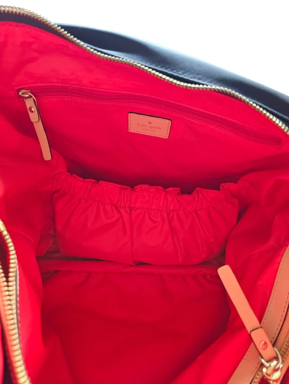Kate Spade Baby Bag In Navy and White Striped Shoulder Bag